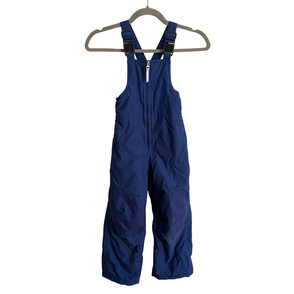 Lands End Kids Blue Squall Snow Bibs Insulated Winter Overalls Size 5